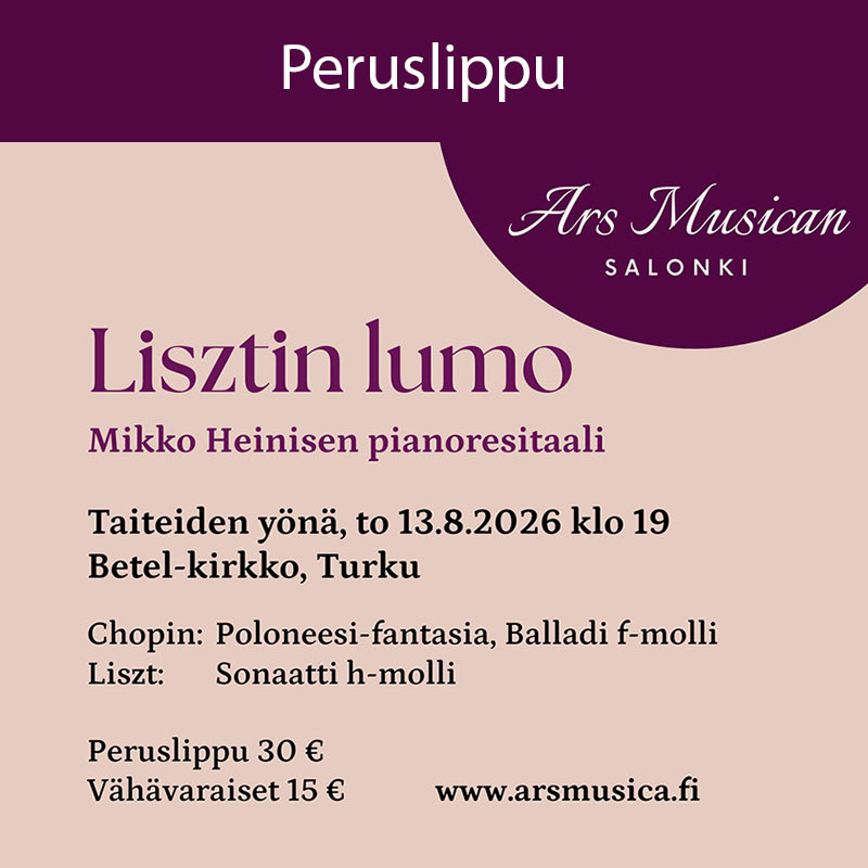 Lisztin lumo - Mikko Heinisen pianoresitaali