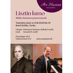 Lisztin lumo - Mikko Heinisen pianoresitaali